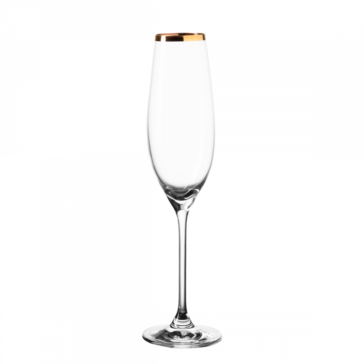 Sampán pohár arannyal borított szélel 210 ml - Premium Glas Crystal